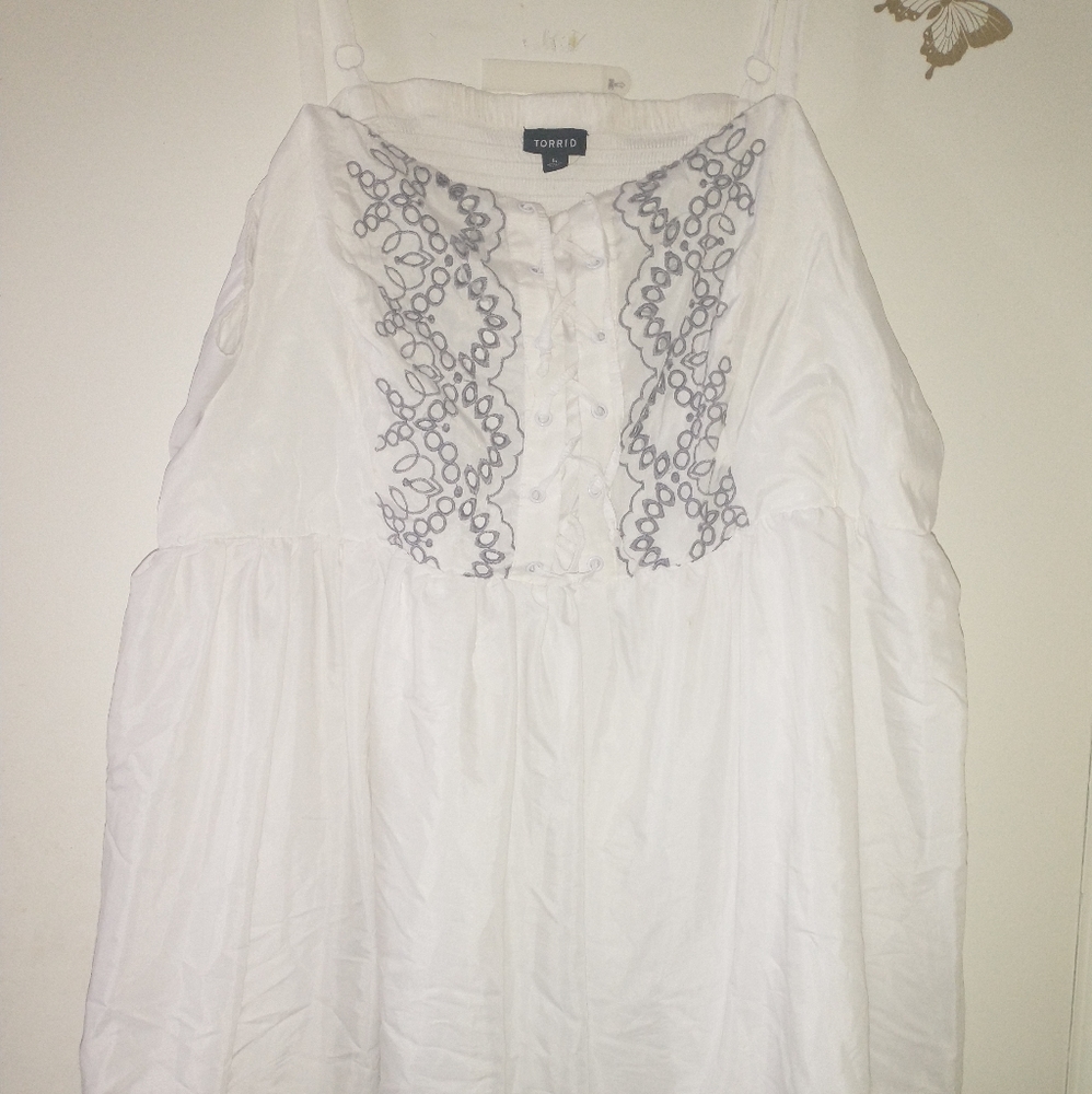 Torrid White Sundress